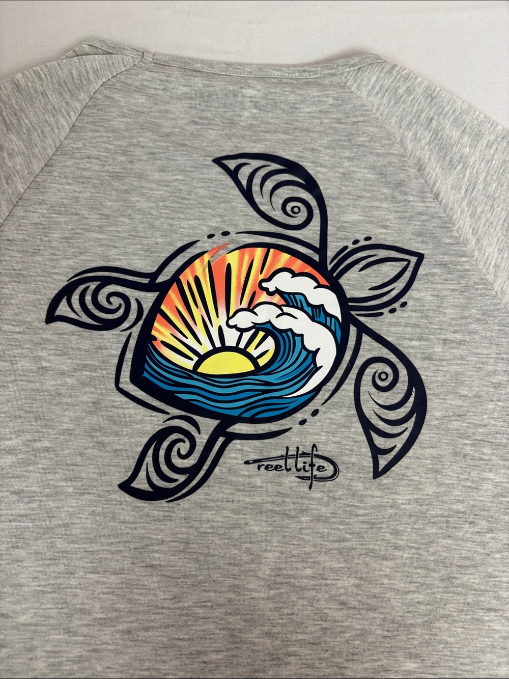Reel Life Women’s Medium Sea Turtle Ocean Graphic Performance Shirt NWOT